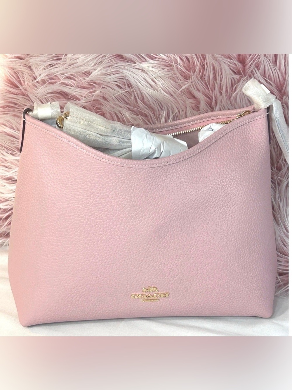 Coach Laurel Shoulder Bag Carnation Pink